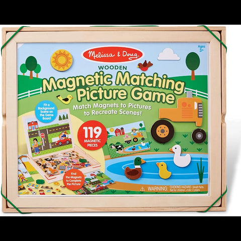 Wooden Magnetic Matching Picture Game
