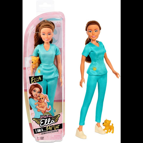 Dream Ella I Am Fashion Doll- Pet Vet