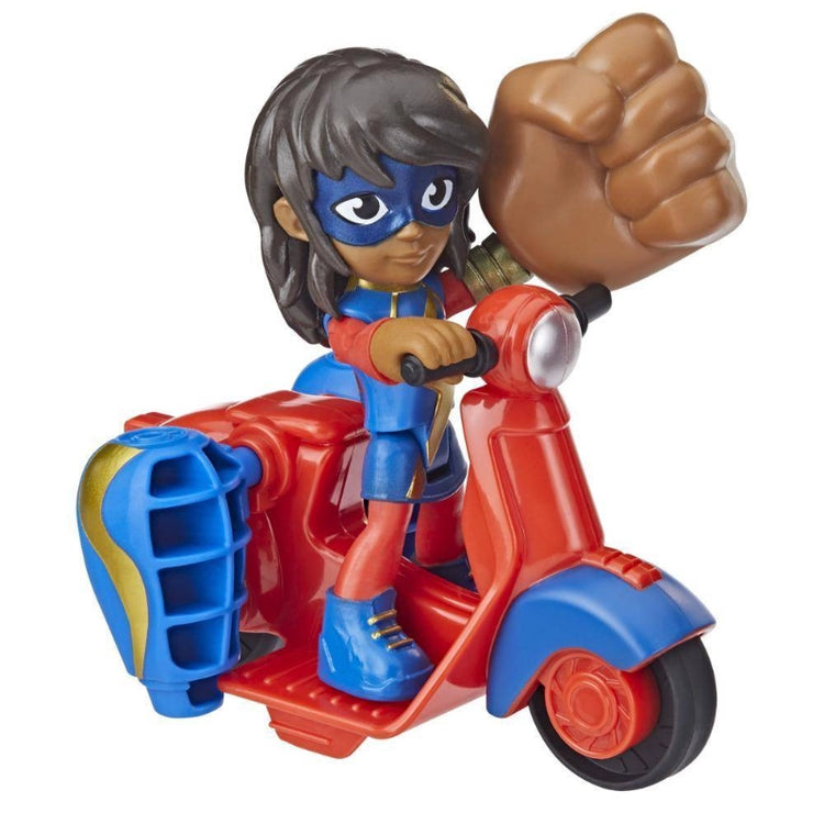Spidey Amazing Friends, Vehicle and Figure Ms. Marvel Embiggen Bike