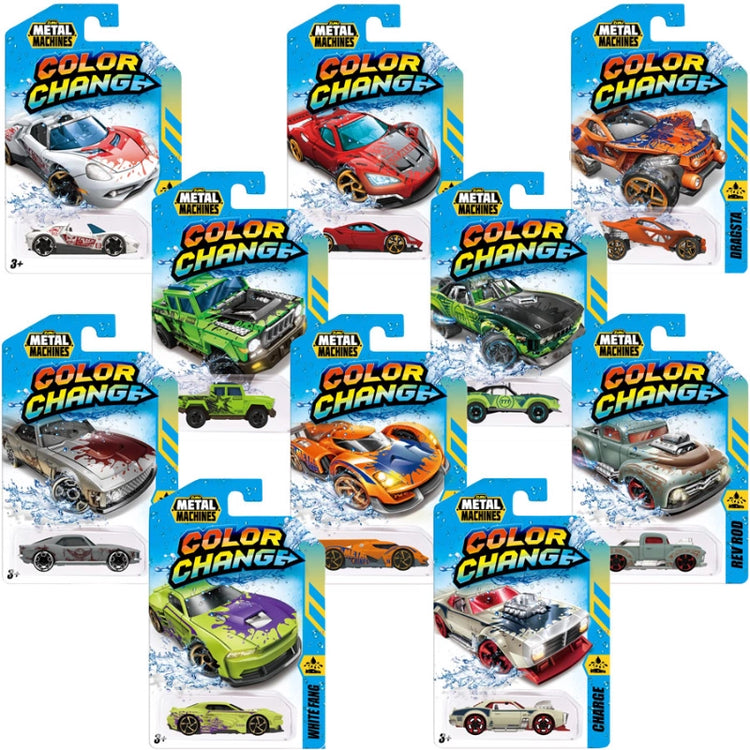 Metal Machines Standard Series 4 Color Change Car (1 pack)- 30 Pcs