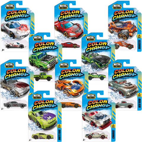Metal Machines Standard Series 4 Color Change Car (1 pack)- 30 Pcs