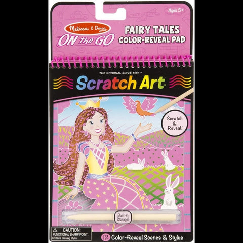 On the Go Scratch Art Color Reveal Pad- Fairy Tales