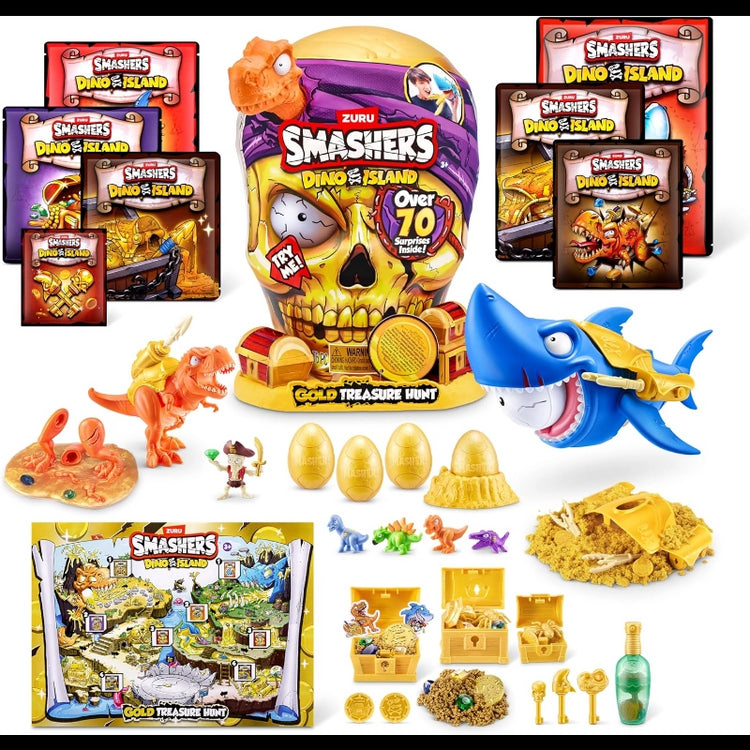 Smashers Dino Island Gold Treasure
