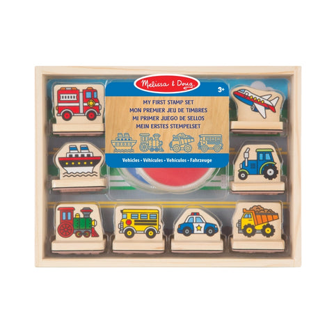 My First Wooden Stamp Set- Vehicles