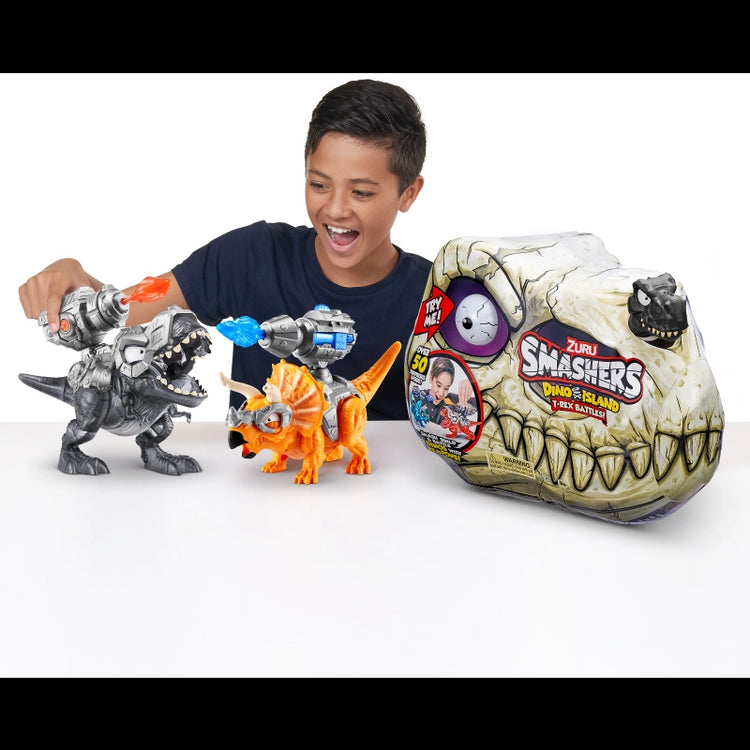 Smashers Dino Island S1 T-Rex Battle Playset