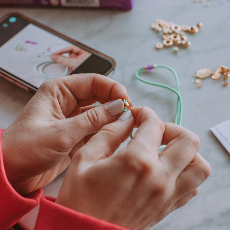 Gold Link Suede Bracelets- 105 Pcs