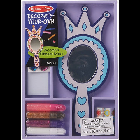 Decorate-Your-Own Wooden Princess Mirror