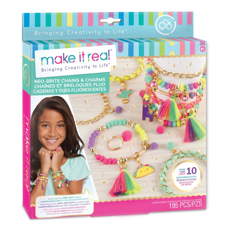 Neo-Brite Chains & Charms- 195 Pcs