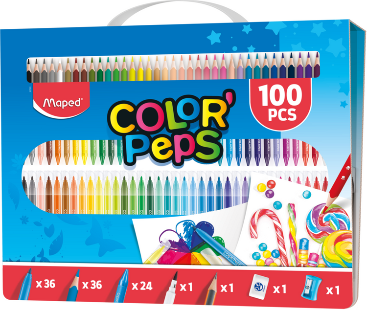 COLOURING KIT 100 PCS COLORPEPS MAPED