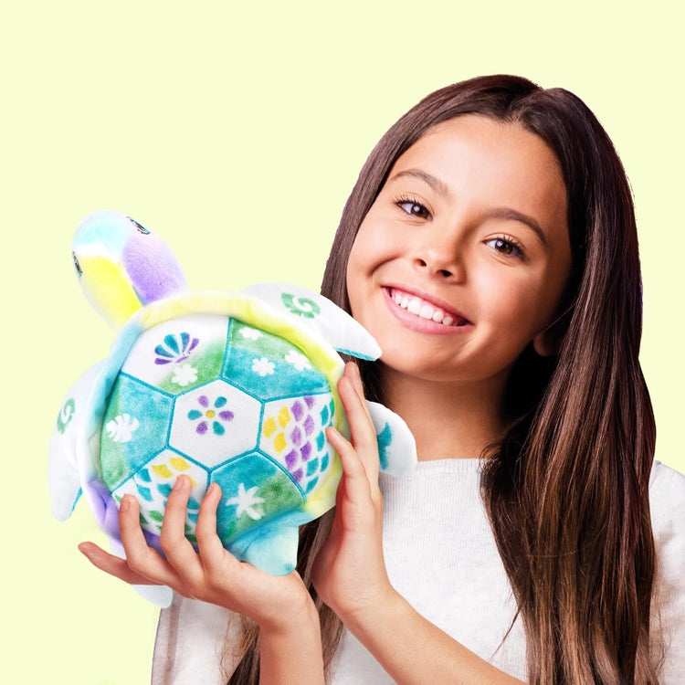 Airbrush Plush Nature- Green Turtle