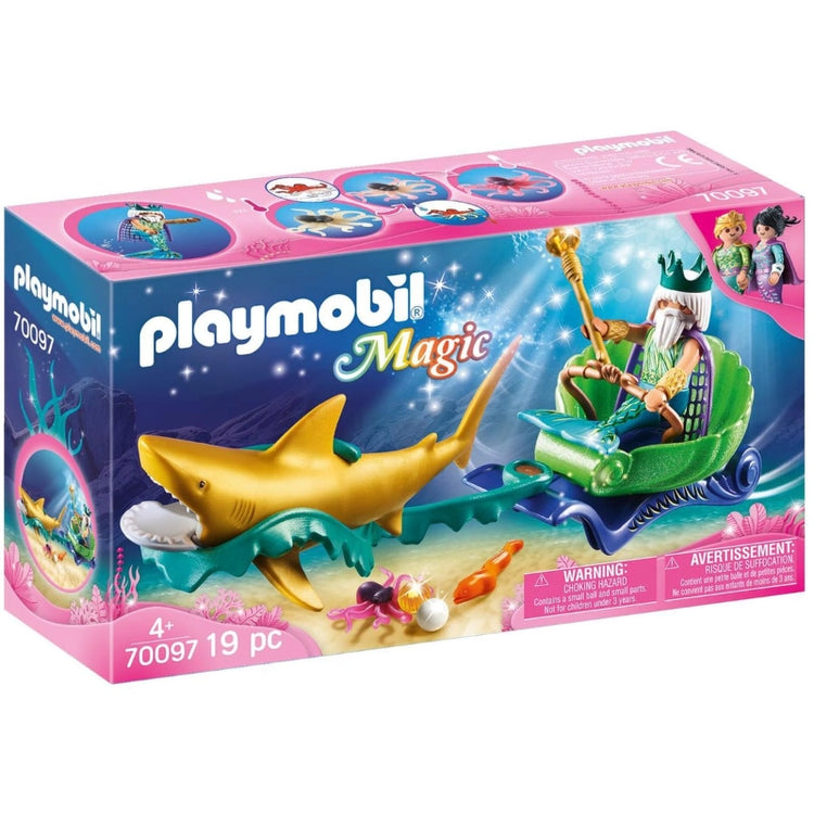 Sea King With Shark Carriage- 19Pcs