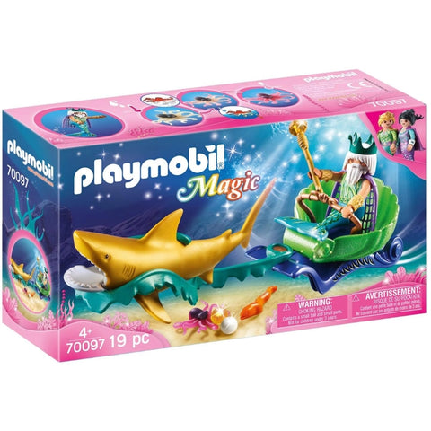 Sea King With Shark Carriage- 19Pcs