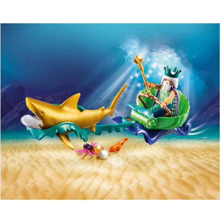 Sea King With Shark Carriage- 19Pcs