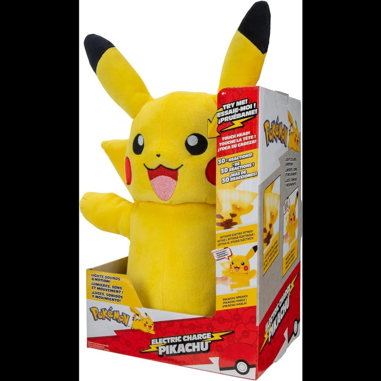 Pokemon- Feature Plush (Electric Charge Pikachu)