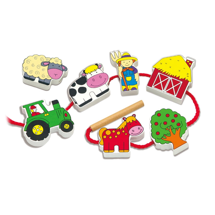 Lacing Blocks- Farm