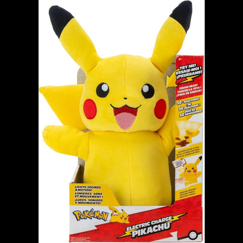 Pokemon- Feature Plush (Electric Charge Pikachu)