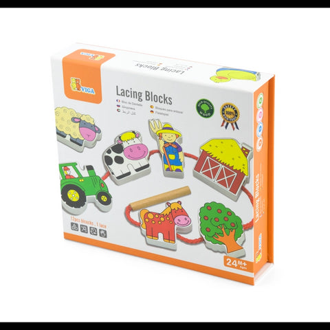 Lacing Blocks- Farm