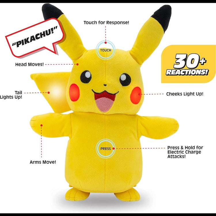 Pokemon- Feature Plush (Electric Charge Pikachu)