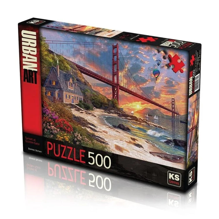 Sunset at Golden Gate Puzzle- 500 Pcs
