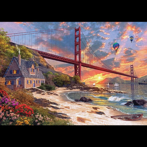 Sunset at Golden Gate Puzzle- 500 Pcs