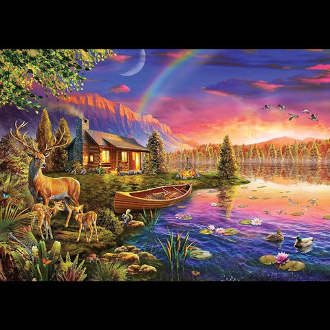 Lakeside Cabin Puzzle- 500 Pcs