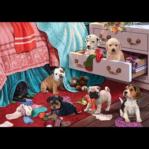 Puppies in the Bedroom Puzzle- 500 Pcs