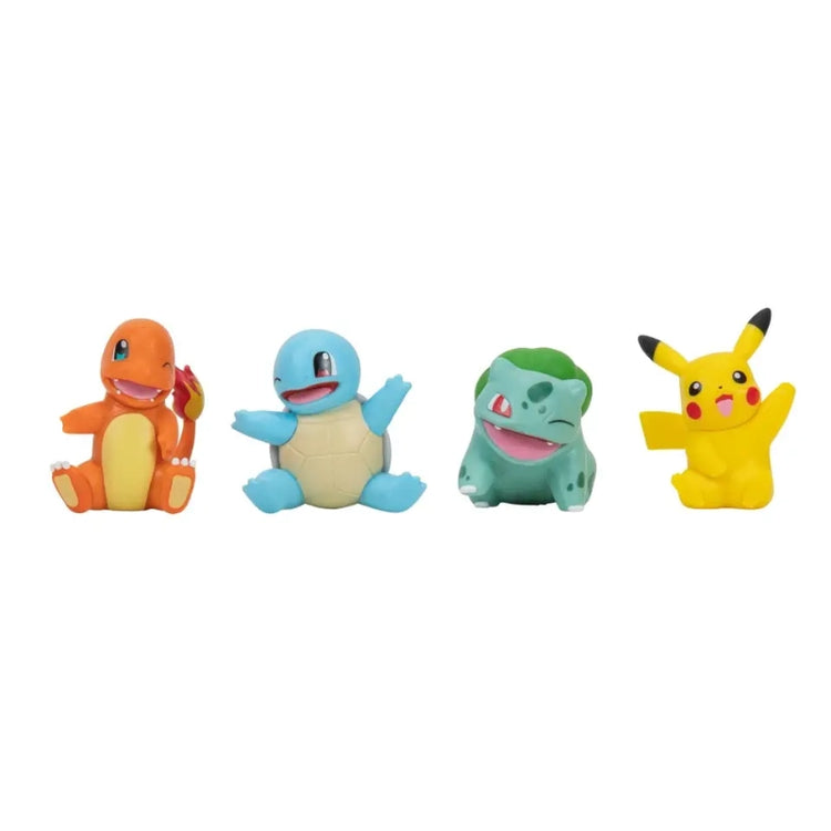 Pokemon Battle Figure Multipack 4 Figures 2-Inch (Pikachu, Bulbasaur, Charmander , and Squirtle)