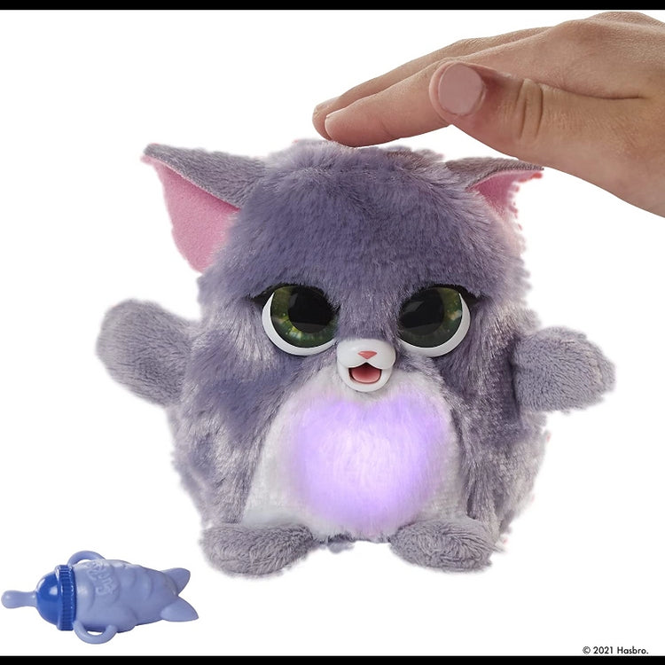 FurReal Fuzzalots Color-Change Interactive Feeding Toy- Kitty