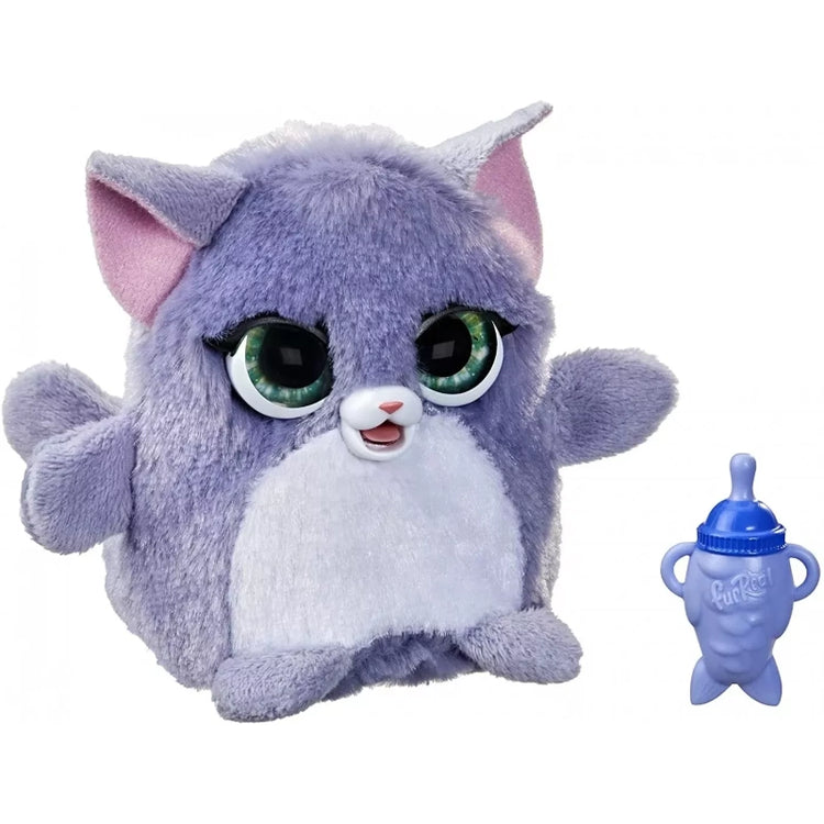 FurReal Fuzzalots Color-Change Interactive Feeding Toy- Kitty