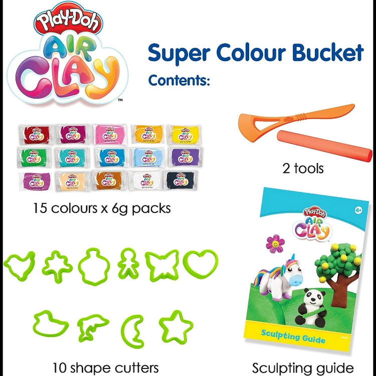 Play-Doh Air Clay Super Color Bucket