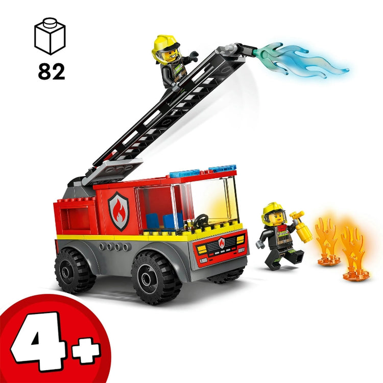 Fire Ladder Truck- 82 Pcs
