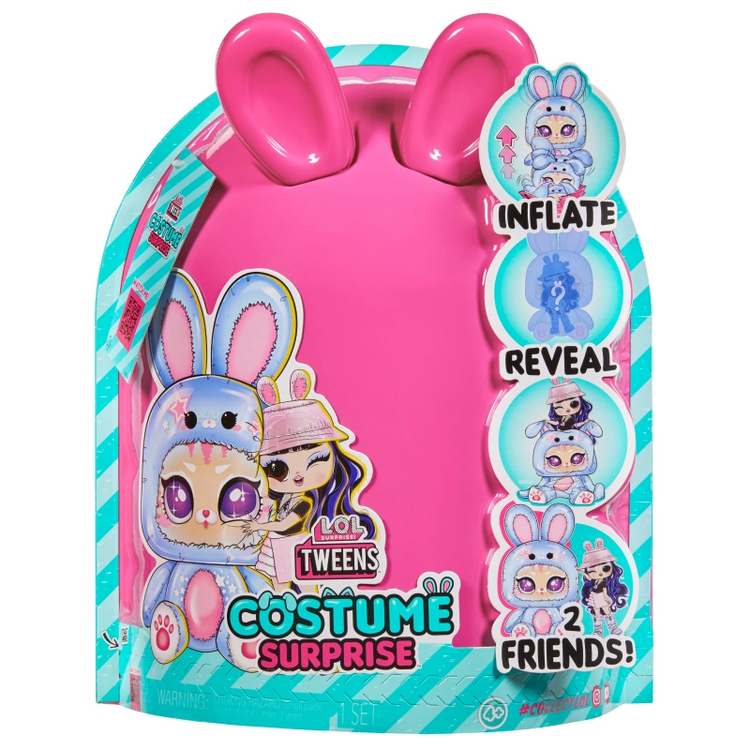 L.O.L. Surprise Tweens Costume Surprise Aya Cherry Fashion Doll with Inflatable Bunny Costume