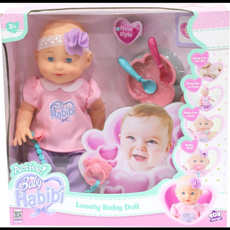 Baby Habibi Active Doll Lovely Baby Doll 14-Inch
