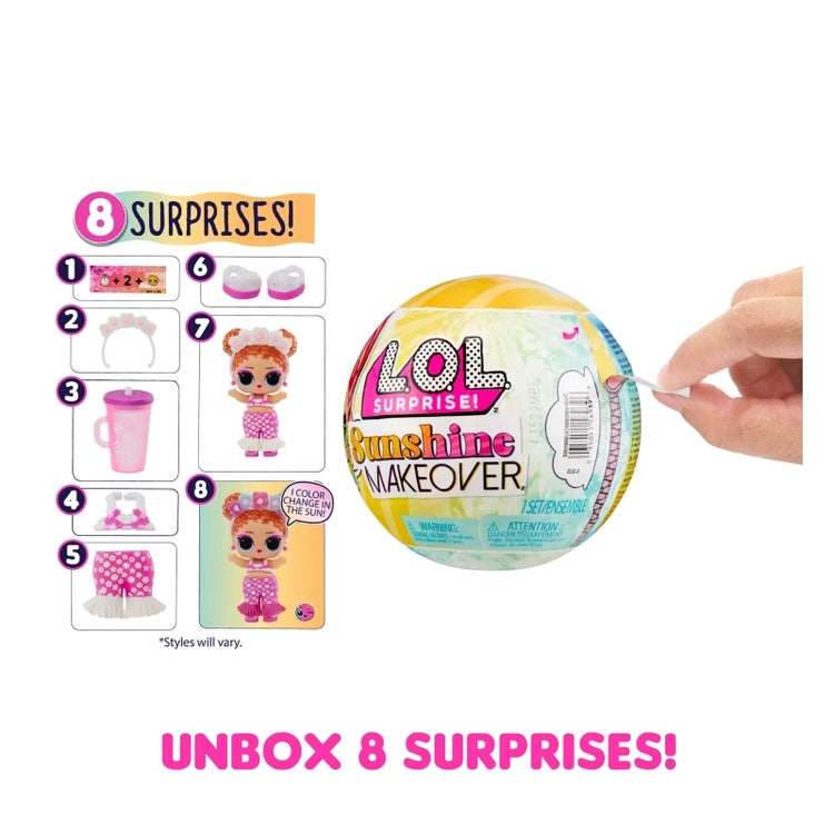 L.O.L. Surprise Sunshine Makeover Doll- 24 Pcs- Sidekick