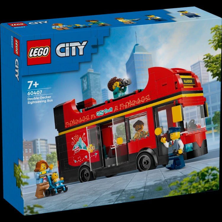 Red Double-Decker Sightseeing Bus- 384 Pcs