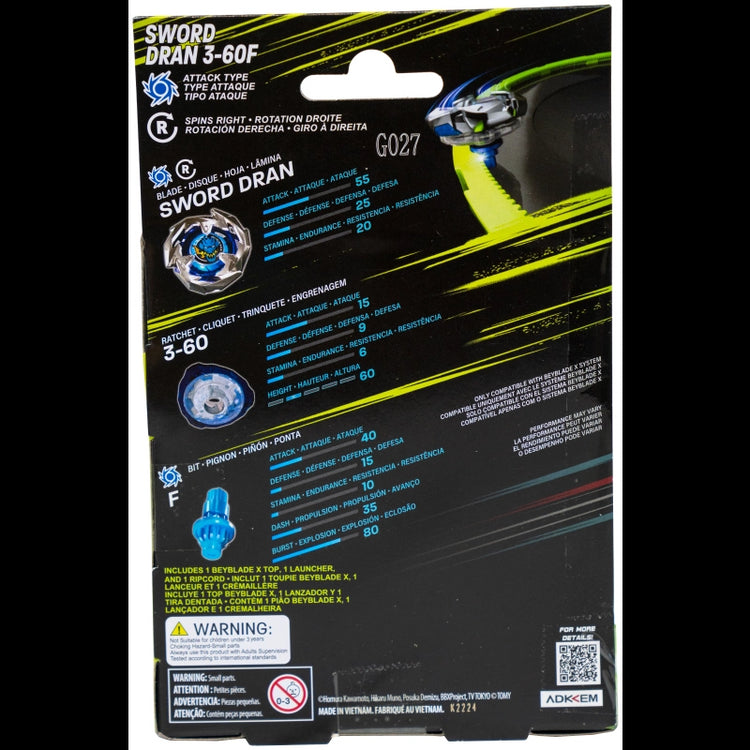Beyblade X Sword Dran 3-60F