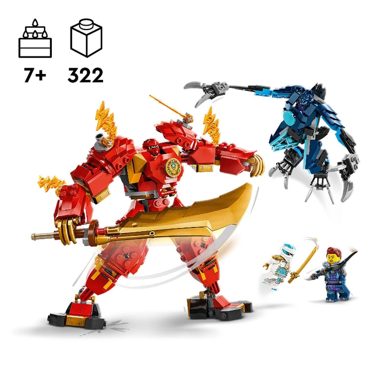 Kai's Elemental Fire Mech- 322 Pcs
