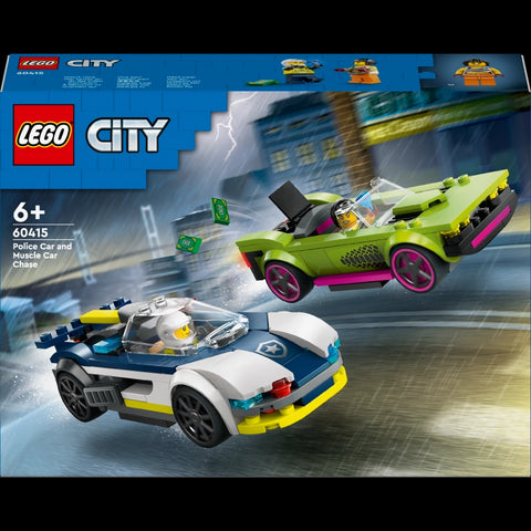 Police Car and Muscle Car Chase- 213 Pcs