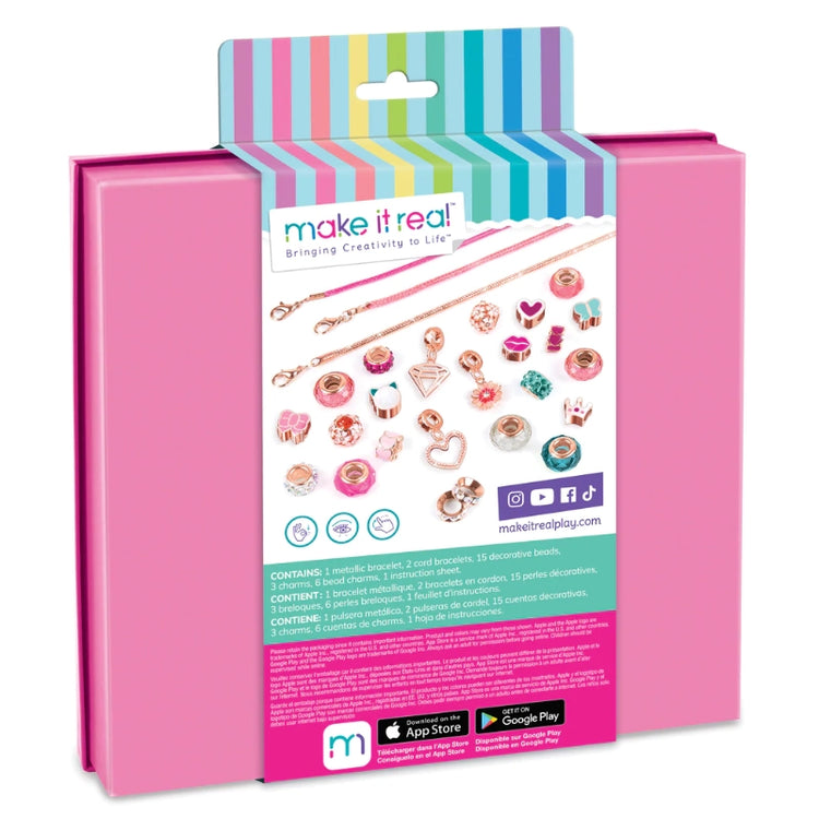 Halo Charms Bracelets Think Pink- 28 Pcs