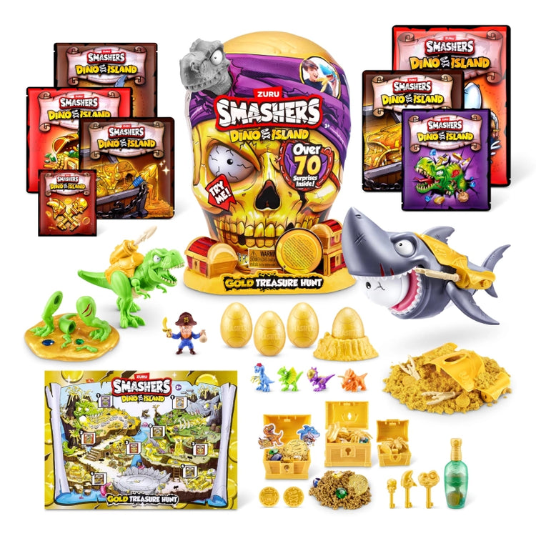 Smashers Dino Island Gold Treasure