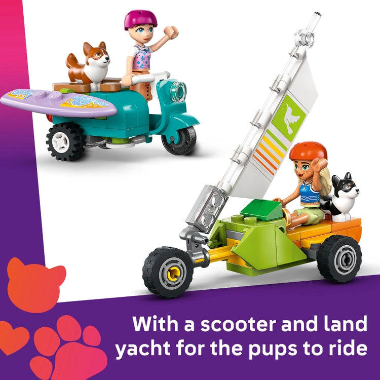 Surfing Dogs and Scooter Adventure- 113 Pcs