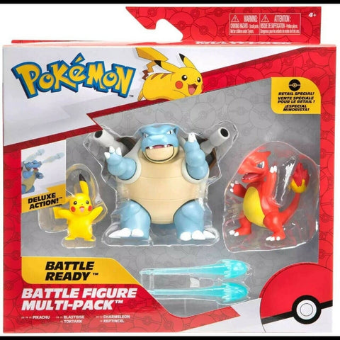 Pokemon Battle Figure Multipack 3 Figures (Pikachu, Charmeleon, Blastoise)