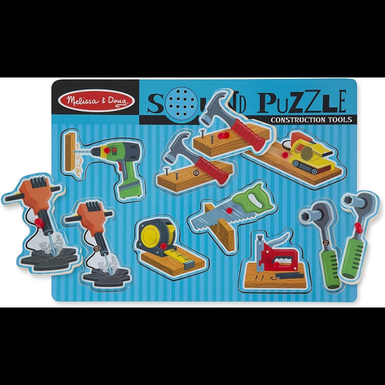 Construction Tools Sound Puzzle- 8 Pieces