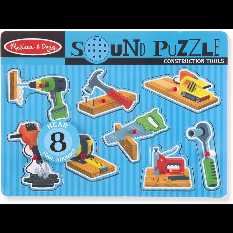 Construction Tools Sound Puzzle- 8 Pieces