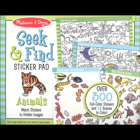 Seek & Find Sticker Pad- Animal