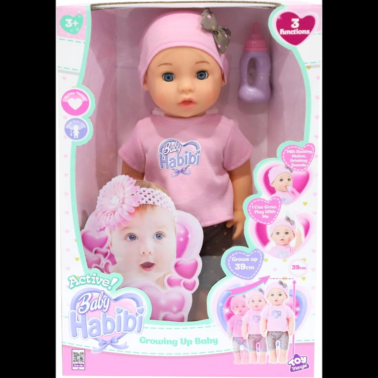 Baby Habibi Active Doll Growing Up Baby 14-Inch