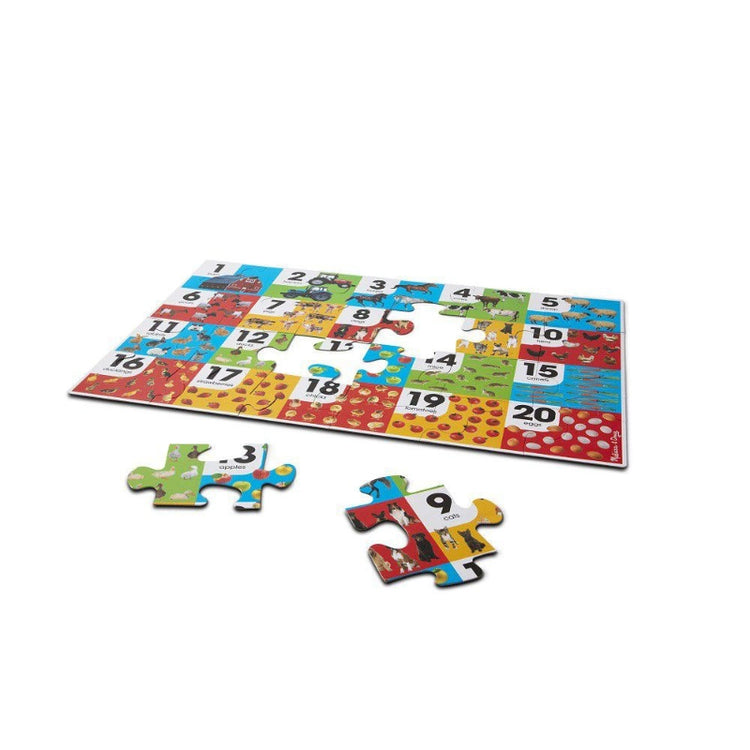 Farm Number Floor Puzzle- 24 Pieces