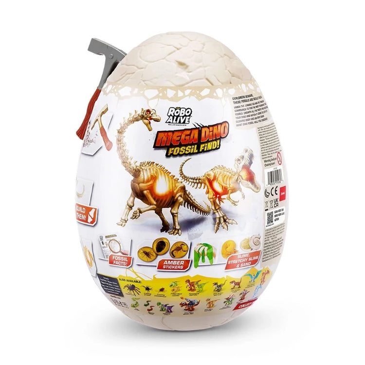 Robo Alive Mega Dino Fossil Find Surprise Egg- Series 1