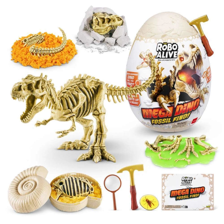 Robo Alive Mega Dino Fossil Find Surprise Egg- Series 1