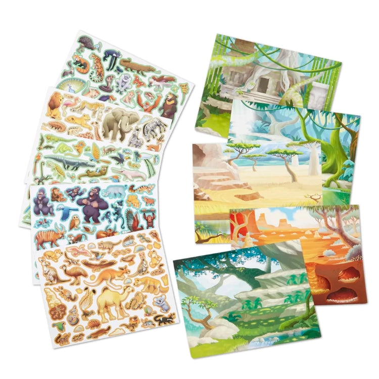 Reusable Sticker Pad- Jungle & Savanna